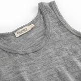 Tavi, Wool Pointelle Undershirt - Grey Melange