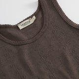 Tavi, Wool Pointelle Undershirt - Terre