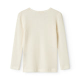 Tamra, Wool Pointelle T-shirt - Natural