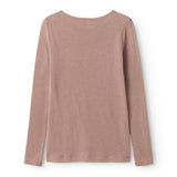 Tamra Wool Pointelle T-Shirt - Burnt Rose