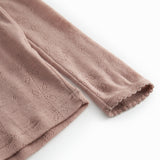 Tamra Wool Pointelle T-Shirt - Burnt Rose