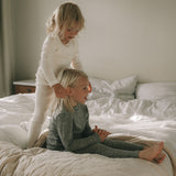 Tamra, Wool Pointelle T-shirt - Gray Melange