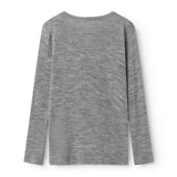 Tamra, Wool Pointelle T-shirt - Gray Melange