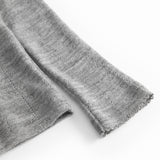 Tamra, Wool Pointelle T-shirt - Gray Melange