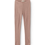 Play Wool Pointelle Leggings - Burnt Rose