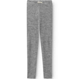 Play Wool Pointelle Leggings - Gray Melange