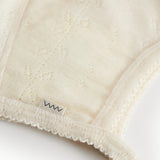 Hoody, Wool Pointelle Hat - Natural