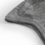 Hoody, Wool Pointelle Beanie - Gray Melange