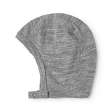 Hoody, Wool Pointelle Beanie - Gray Melange