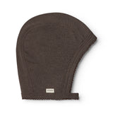 Hoody, Wool Pointelle Hat - Terre