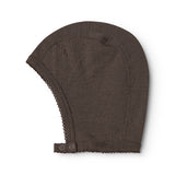 Hoody, Wool Pointelle Hat - Terre
