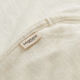 Alida, Wool Pointelle Baby Blanket - Natural