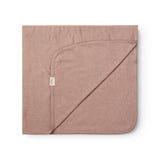 Alida, Wool Pointelle Baby Blanket - Burnt Rose