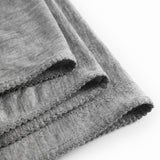 Alida, Wool Pointelle Baby Blanket - Grey Melange