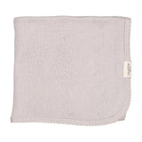 Alida, Wool Pointelle Baby Blanket - Soft Dove