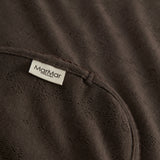 Alida, Wool Pointelle Baby Blanket - Terre