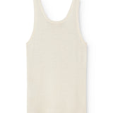 Tevo W, Wool Pointelle Undershirt - Natural