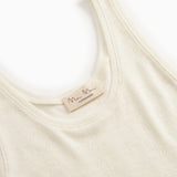 Tevo W, Wool Pointelle Undershirt - Natural