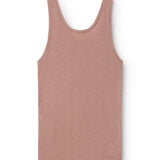 Tevo W, Wool Pointelle Undershirt - Burnt Rose