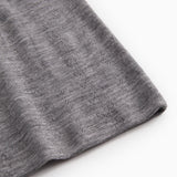Tevo W, Wool Pointelle Undershirt - Grey Melange