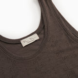 Tevo W, Wool Pointelle Undershirt - Terre