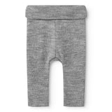 Piva, Wool Pointelle Trousers - Grey Melange