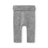 Piva, Wool Pointelle Trousers - Grey Melange