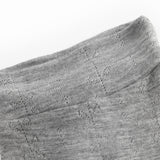 Piva, Wool Pointelle Trousers - Grey Melange