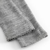 Piva, Wool Pointelle Trousers - Grey Melange