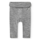 Piva, Wool Pointelle Trousers - Grey Melange