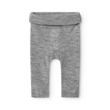 Piva, Wool Pointelle Trousers - Grey Melange