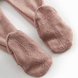 Pixa, Wool Pointelle Trousers - Burnt Rose