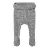 Pixa, Wool Pointelle Trousers - Grey Melange