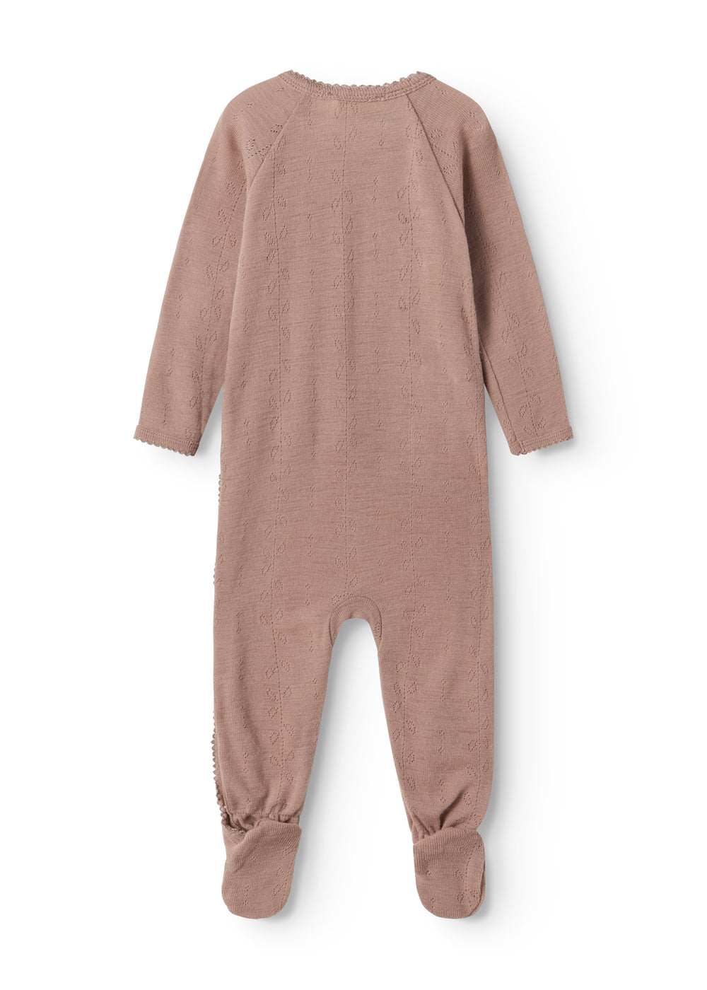 Rubetta, Wool Pointelle Jumpsuit - Burnt Rose