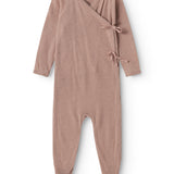 Rubetta, Wool Pointelle Jumpsuit - Burnt Rose