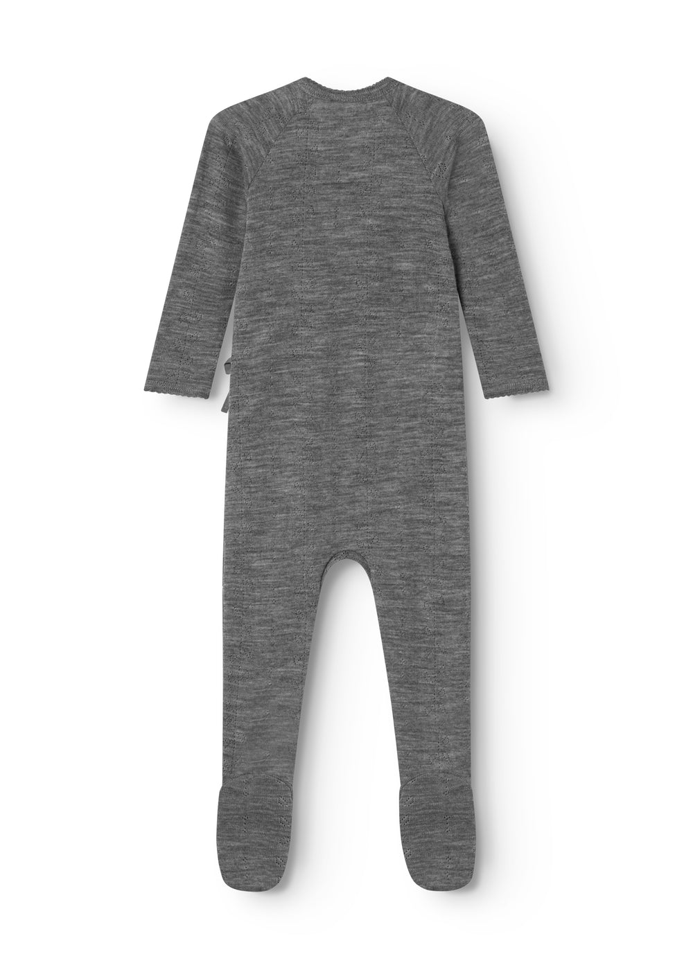 Rubetta, Wool Pointelle Jumpsuit - Grey Melange