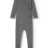 Rubetta, Wool Pointelle Jumpsuit - Grey Melange
