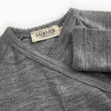 Rubetta, Wool Pointelle Jumpsuit - Grey Melange