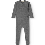 Rubetta, Wool Pointelle Jumpsuit - Grey Melange