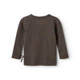 Tut Wrap LS, Wool Pointelle Blouse - Terre