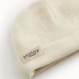 Aiko, Wool Pointelle Hat - Natural