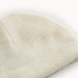 Aiko, Wool Pointelle Hat - Natural