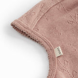 Balaclava, Wool Pointelle Balaclava - Burnt Rose