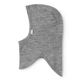 Balaclava, Wool Pointelle Balaclava - Grey Melange
