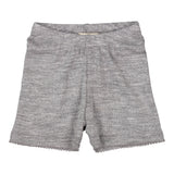 Poe, Wool Pointelle Briefs - Grey Melange