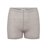 Poe W, Wool Pointelle Briefs - Soft Dove