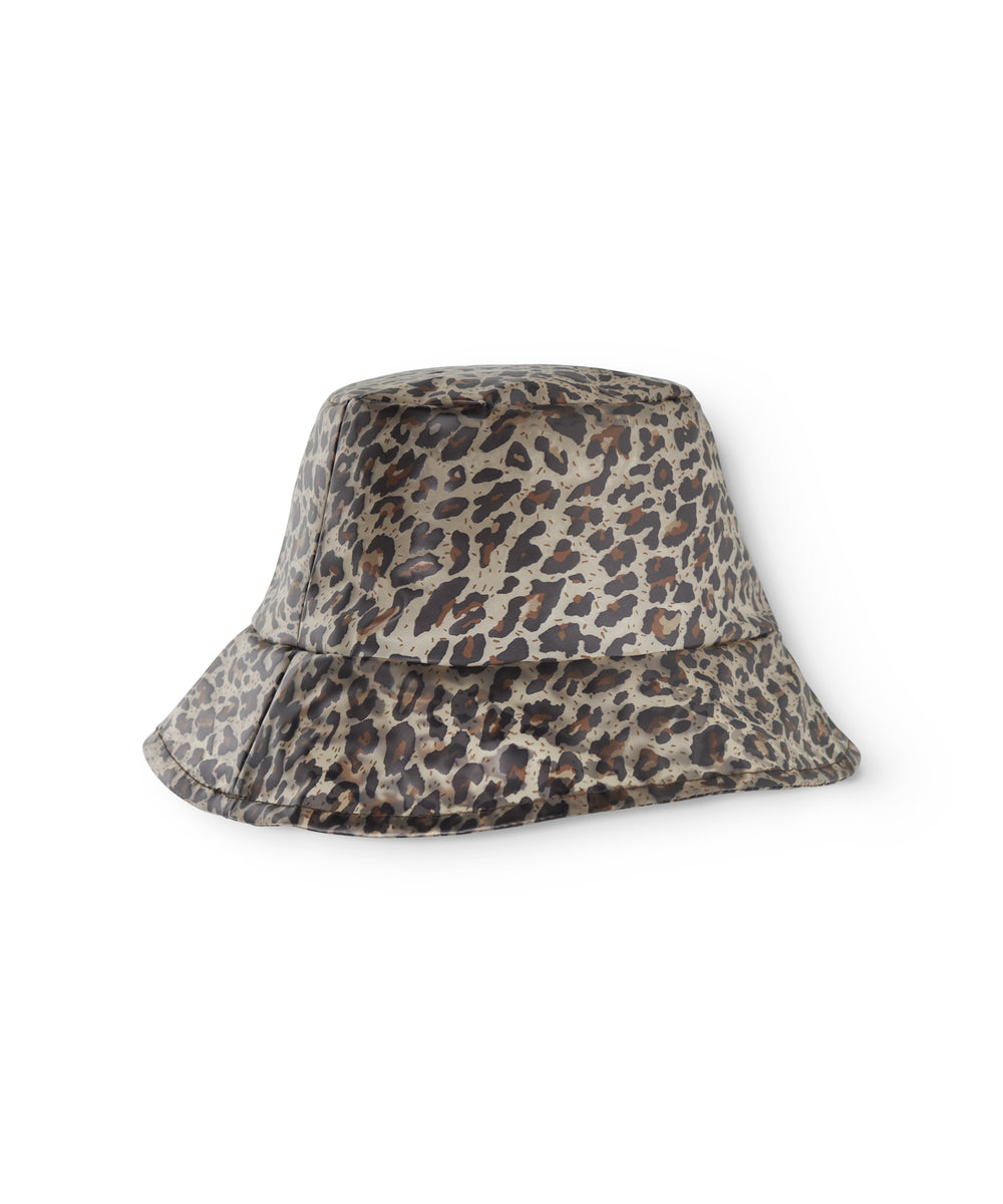 leopardmønstret regnhat i vandtæt materiale