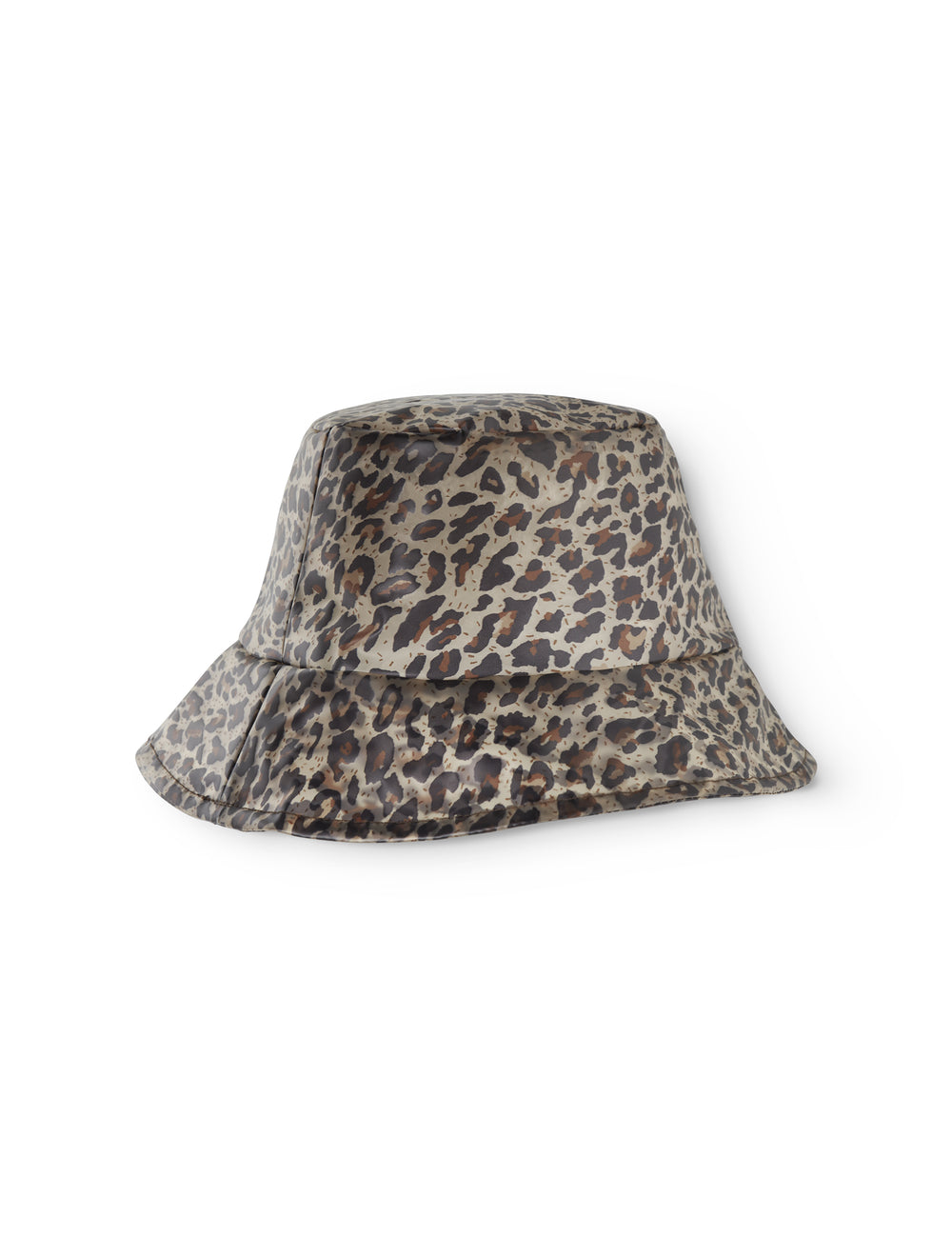 Leopardmønstret regnhat i vandtæt materiale