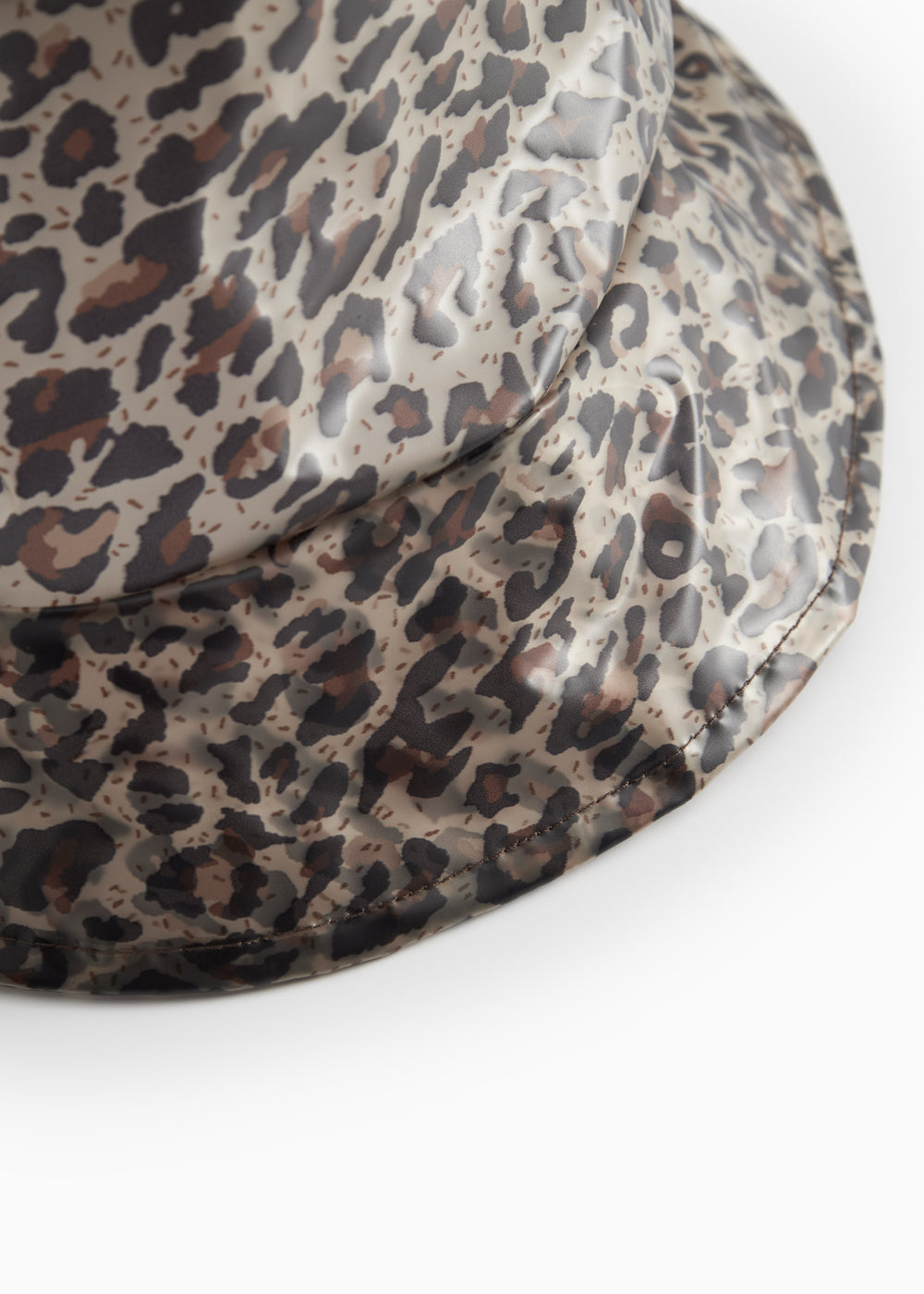 leopardmønstret regnhat i vandtæt materiale