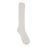 Knee Socks Pointelle, Socks - Gentle White